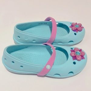 Crocs toddler girl waterproof simmer shoes size 12